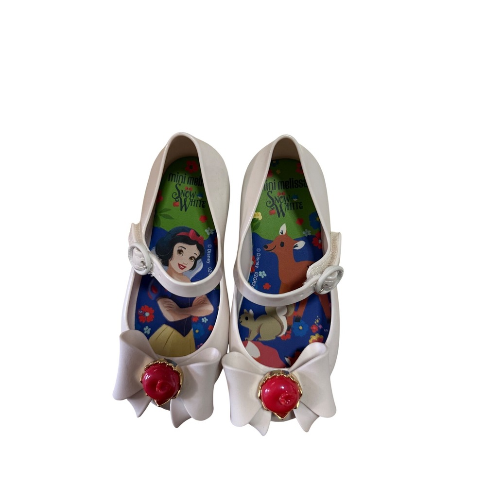 999. Mini Melissa Girls' Snow White Shoes White  Casual Character Shoes Scented
